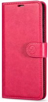 Book Case Geschikt voor Samsung Galaxy S23 Ultra - Telefoonhoesje-portemonnee hoesje kaarthouder -magneetflipje- kleur Rose