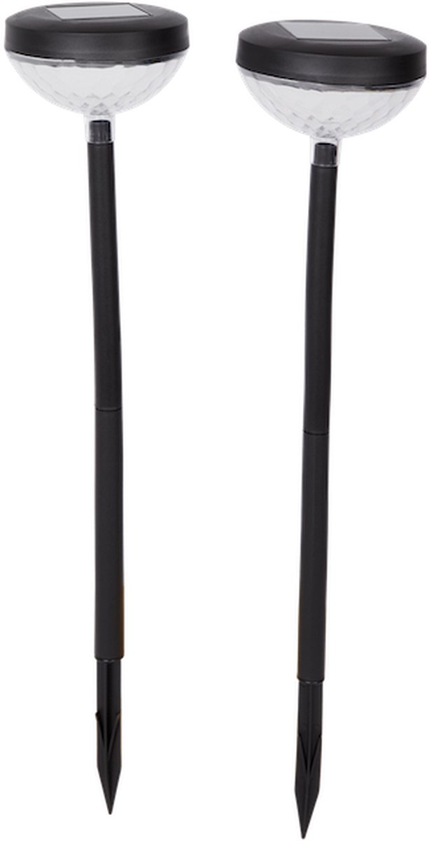 Bonetti Set van 4 LED-tuinstekers op zonne-energie - zonnestekker met kleurverandering (vlinder, libel, bloem, kolibrie) zonnelamp decoratieve lamp solar figuur