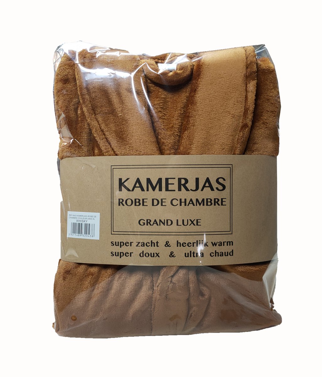 Kamerjas fleece kleur whisky M/L
