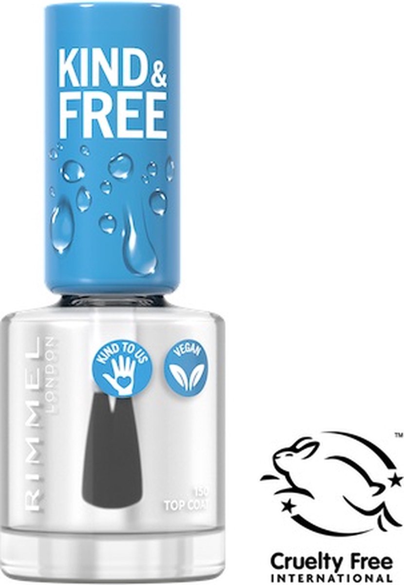 Goedkoopste Rimmel London KIND & FREE Vegan Nagellak - 150 Topcoat