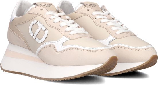 Twinset Beige Polyurethane Women Sneaker