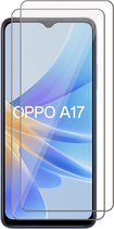 Screenprotector geschikt voor Oppo A17 - 2x Gehard Glas Screen Protector GlassGuard