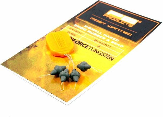 PB Products - Downforce Tungsten - X-small Naked Chod Rubber & Bead - 4 stuks - LB products