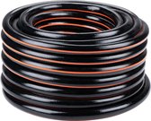 Tuyau d'arrosage BLACK+DECKER 15 mètres - ⌀19MM - PVC durable - Arrosage de Jardin , Lessive de voiture, remplissage de piscine - S'adapte à n'importe quel robinet standard - Zwart/ Oranje