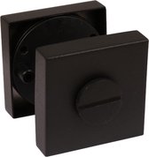 Oxloc wc sluiting | vierkant | zwart | 50mm | zonder indicator
