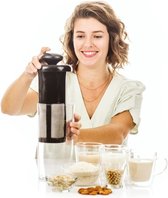 Vegan Milker Classic (ChufaMix) - Zwart - Plantaardige melk van noten, granen of zaden - 1 liter in 1 minuut - Inclusief Engels e-boek met recepten