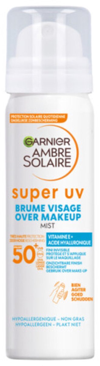 Garnier Ambre Solaire Super UV Over Make-Up Mist SPF 50+ - 75 ml