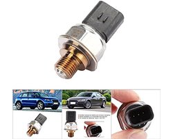 KARZO - Druksensor brandstofverdeler van aluminium en ABS voor directe vervanging, duurzaam en betrouwbaar voor optimale motorprestaties