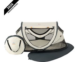 Deryan Peuter Luxe Campingbedje – Inclusief zelfopblaasbare matras - Cream