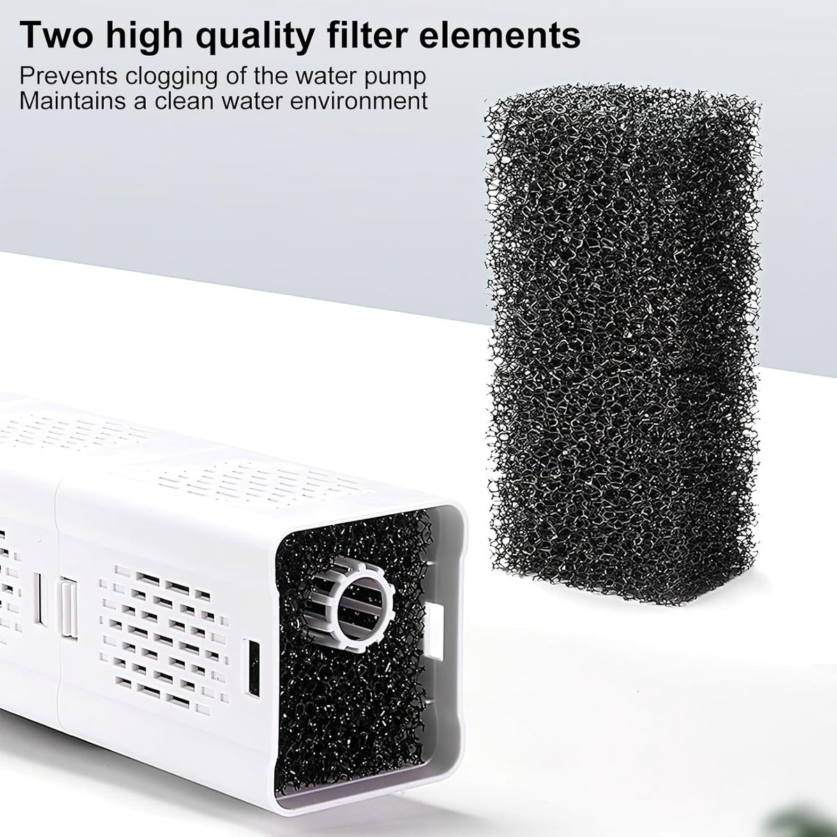 Sander Shop Binnenfilter voor aquarium, 60 liter, aquariumpomp met filter, aquariumfilter, pompen & filter voor aquaria, aquarium, pomp, 60 l, 60 l, garnalen filter thumbnail 3