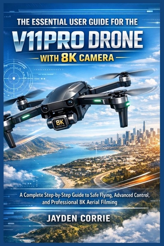 The Essential User Guide for the V11pro Drone with 8k Camera - cover