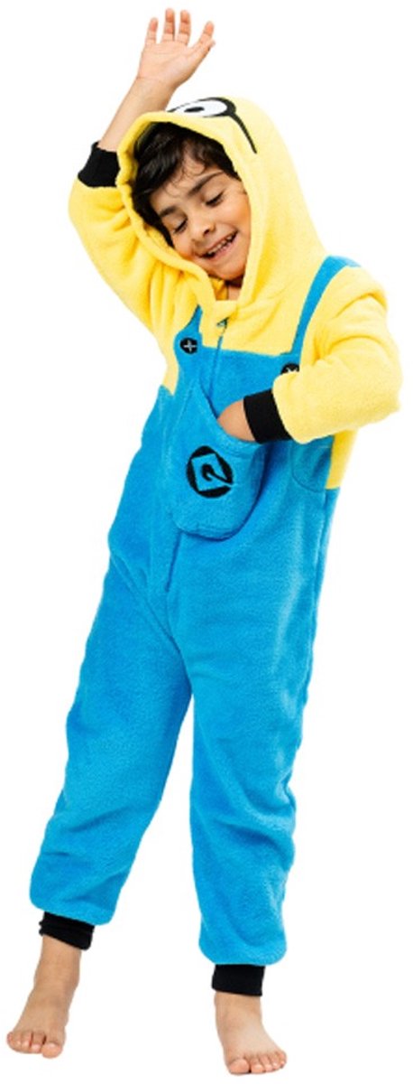 Minions Fleece Onesie Kind Kostuum - Maat 152
