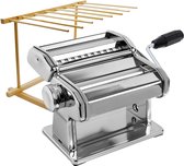 Kitchenz® Pastamachine – Pastamaker Starterset Inclusief Pasta Droogrek & Receptenboek voor Ravioli, Lasagne & Meer - Spaghetti Machine