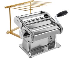 Kitchenz® Pastamachine – Pastamaker Starterset Inclusief Pasta Droogrek & Receptenboek voor Ravioli, Lasagne & Meer - Spaghetti Machine