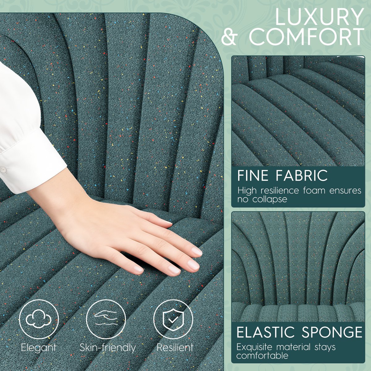 Soontrans Bureaustoel Hoogwaardige Stof Hoogte Verstelbaar - afbeelding 3