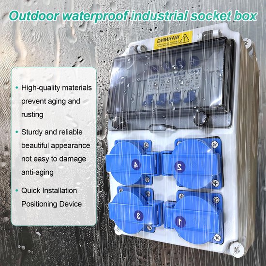 Power Distributor - 16 A - 230 V - Waterdichte Surface Distributor ...