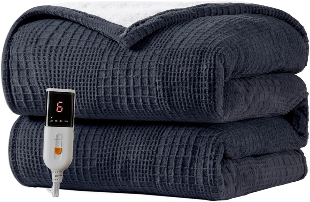 Elektrische Deken 130x180 cm met 9 Warmtestanden - Product - €92,95