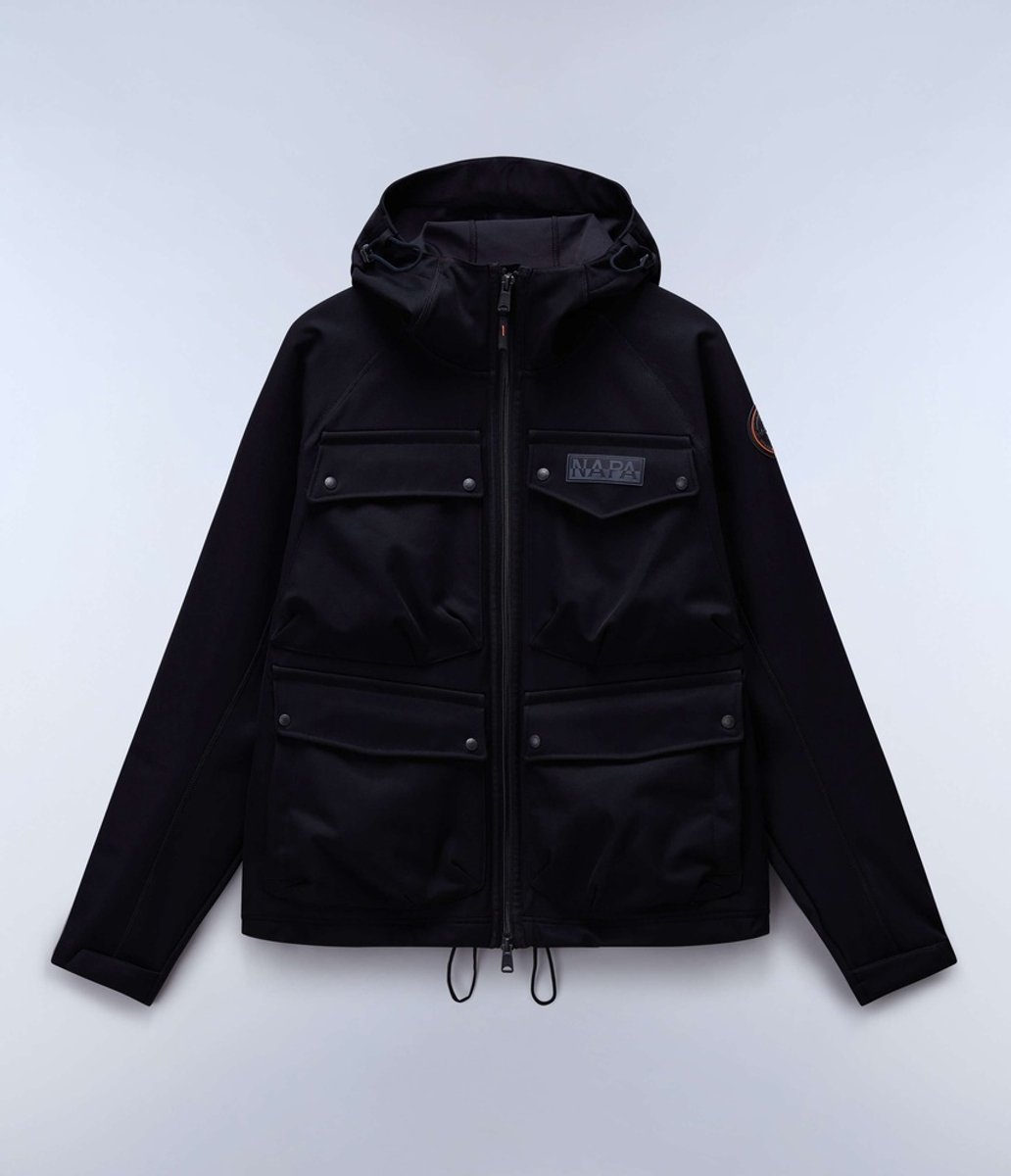 Hooded jacket Napapijri A-Rivalto Zwarte Schoonheid