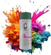 CROP Bombe aérosol RAL 6028 Vert Pin - Brillant soyeux - 400ml - Peinture aérosol Vert Pin - 100% grand teint - Séchage rapide - Intérieur & Extérieur - RAL6028