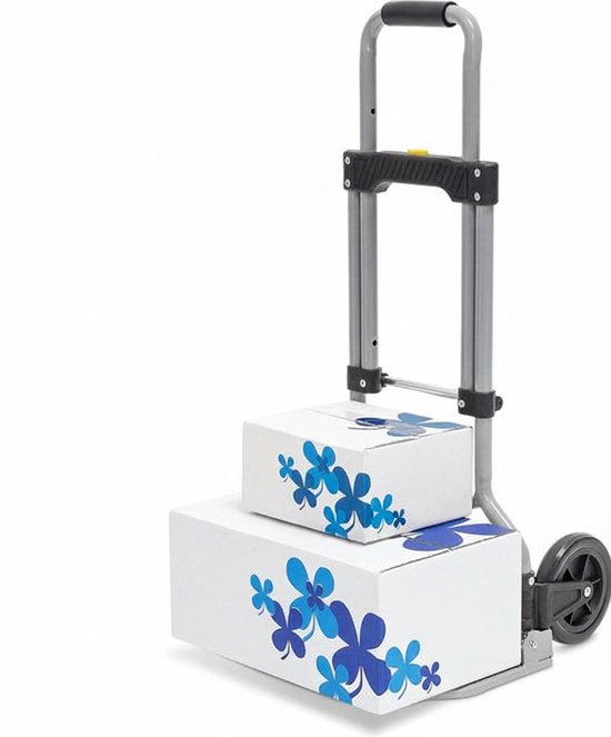 Steekwagen – Opvouwbaar – Draagplateau met antislip - Max. draagvermogen 85kg