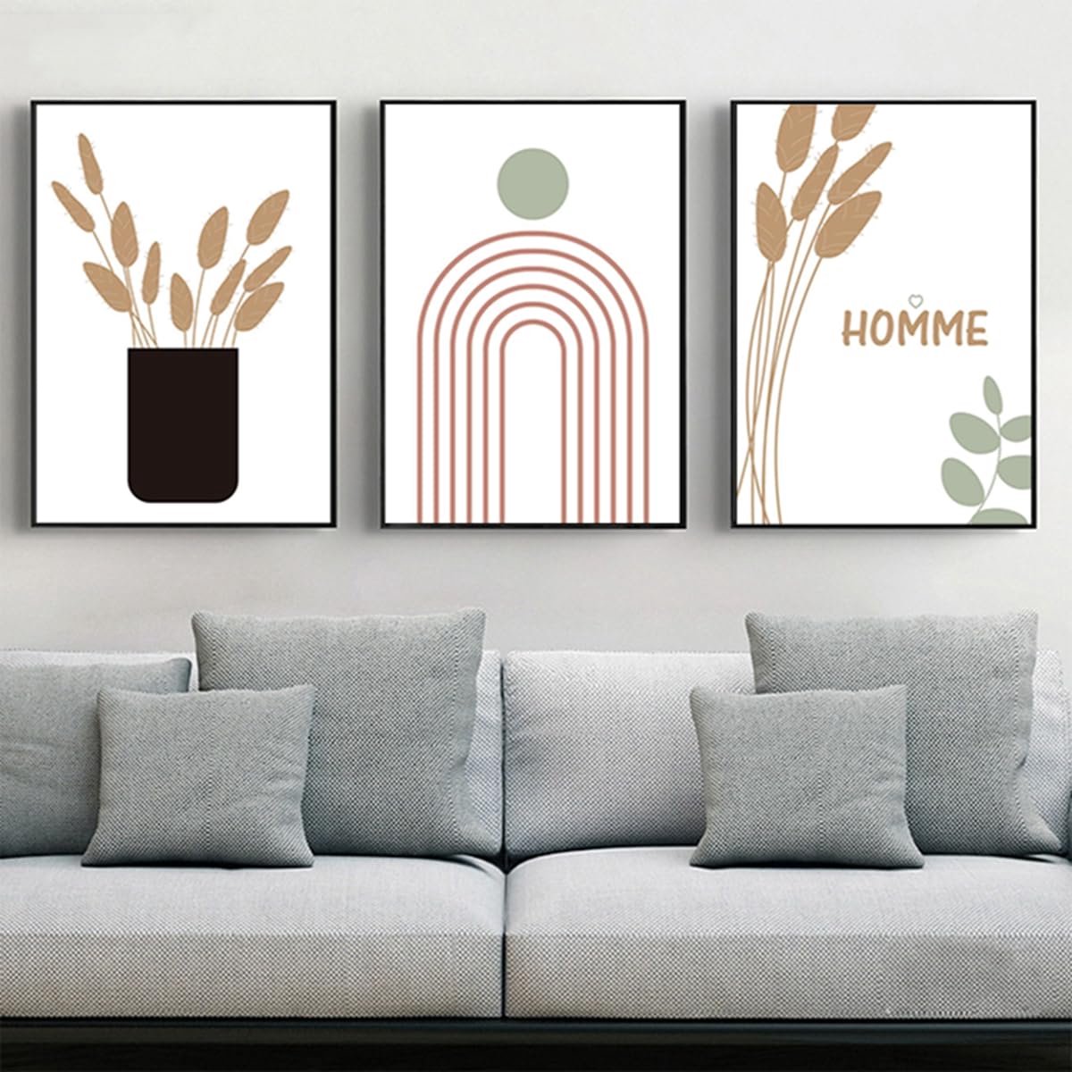 Unyqoos® Set van 3 Moderne Abstracte Botanische Posters voor Stijlvolle Interieurs — cadeau in Wonen & Interieur - foto 5