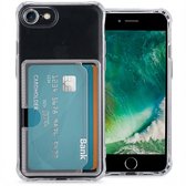 imoshion Hoesje met Pasjeshouder - Geschikt voor Apple iPhone SE (2022) / SE (2020) / 8 / 7 - Transparant