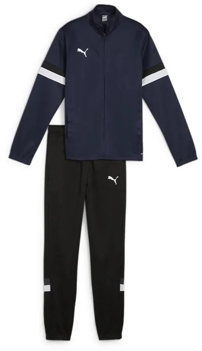 Puma Teamrise Trainingspak Blauw 7-8 Years Jongens