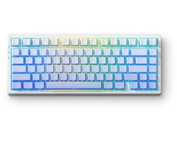 MCHOSE G75 Pro – Mechanisch Gaming Keyboard – PC Behuizing – Matcha Latte Switch – 75% Layout – Cherry Profile – PBT Side Engraved – Gasket Mount – 8000mAh – 3 Modi – Glacier Gradient