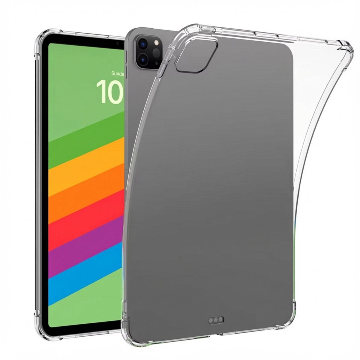imoshion Tablet Hoes - Geschikt voor Apple iPad Pro 11 (2025) M5 / Pro 11 (2024) M4 - Shockproof Case tablet - Transparant