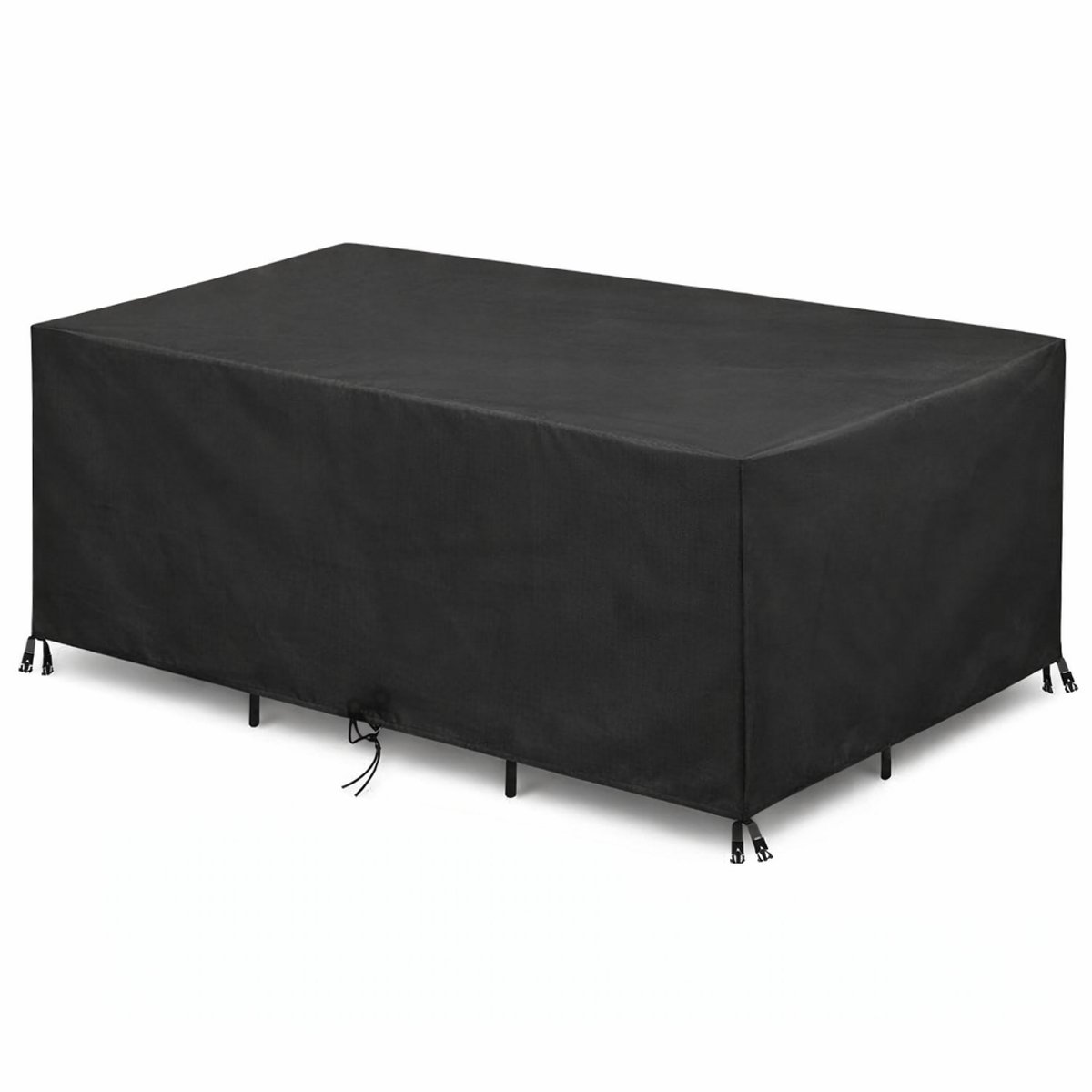 Somstyle Beschermhoes Tuinmeubelen - 123 x 61 x 72 CM - Loungeset Hoes - Tuintafel Cover - Tuinstoelhoes - Zwart