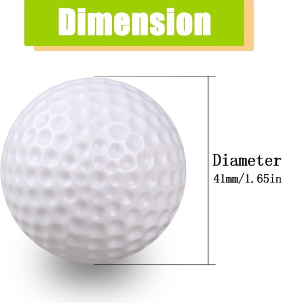 IMPERATORIS® Golf Oefenballen - Airflow Ballen - Geperforeerde Plastic Ballen - Voor Training in Tuin en Binnen - Lichtgewicht - Set van 24 - witt van IMPERATORIS — afbeelding 4