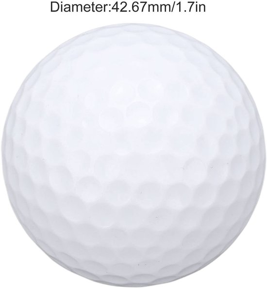 IMPERATORIS® Golf Oefenballen - Airflow Ballen - Geperforeerde Plastic Ballen - Voor Training in Tuin en Binnen - Lichtgewicht - Set van 1 - wit van IMPERATORIS — afbeelding 5