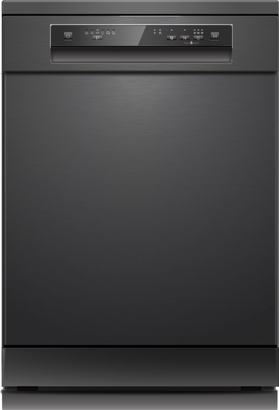 Everglades EVDW61451BB - Vrijstaande Vaatwasser - Zwart - B-Klasse - 14 Couverts - 42dB Zeer Stil - Verkort Programma - 5 Jaar Garantie