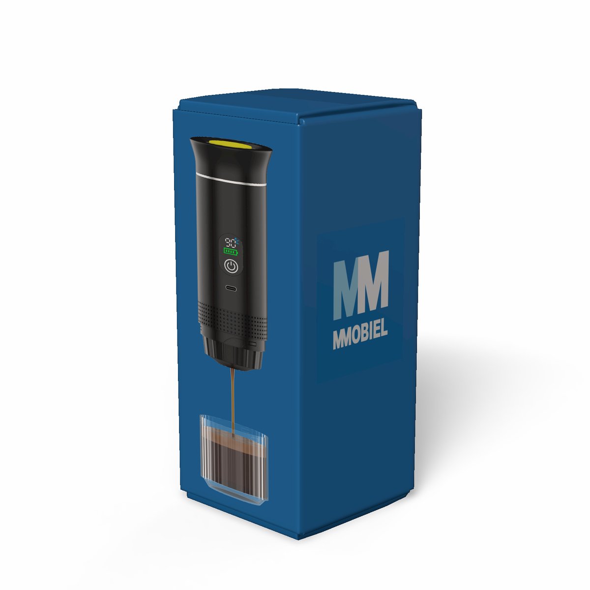 Draagbaar Koffiezetapparaat voor Onderweg van MMOBIEL - 12 Volt Portable Koffiemaker Camping- Oplaadbaar USB-C - Koffiecups & Gemalen Koffie Espresso - Lungo - Nespresso - Camping Gadget — afbeelding 7