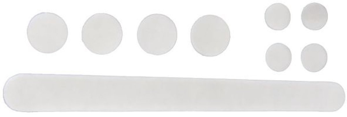 Stickerset voor de bescherming van het frame/vork RMS 9-delig - transparant