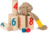 BS Toys – Knapsack Werpspel – Behendigheidsspel voor Buiten – Vanaf 8 jaar - Buitenspeelgoed - Familiespel - Houten speelgoed - Buitenspel