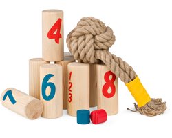 BS Toys – Knapsack Werpspel – Behendigheidsspel voor Buiten – Vanaf 8 jaar - Buitenspeelgoed - Familiespel - Houten speelgoed - Buitenspel