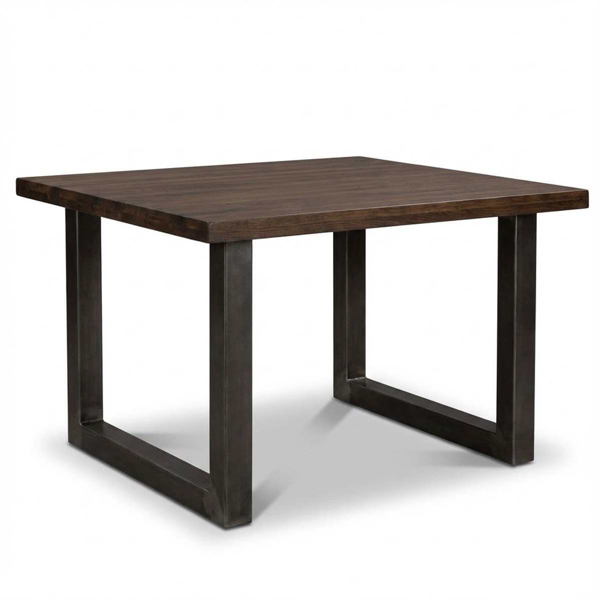 Industriële bartafel – vurenhout & zwart staal – 140 x 100 cm – U-frame