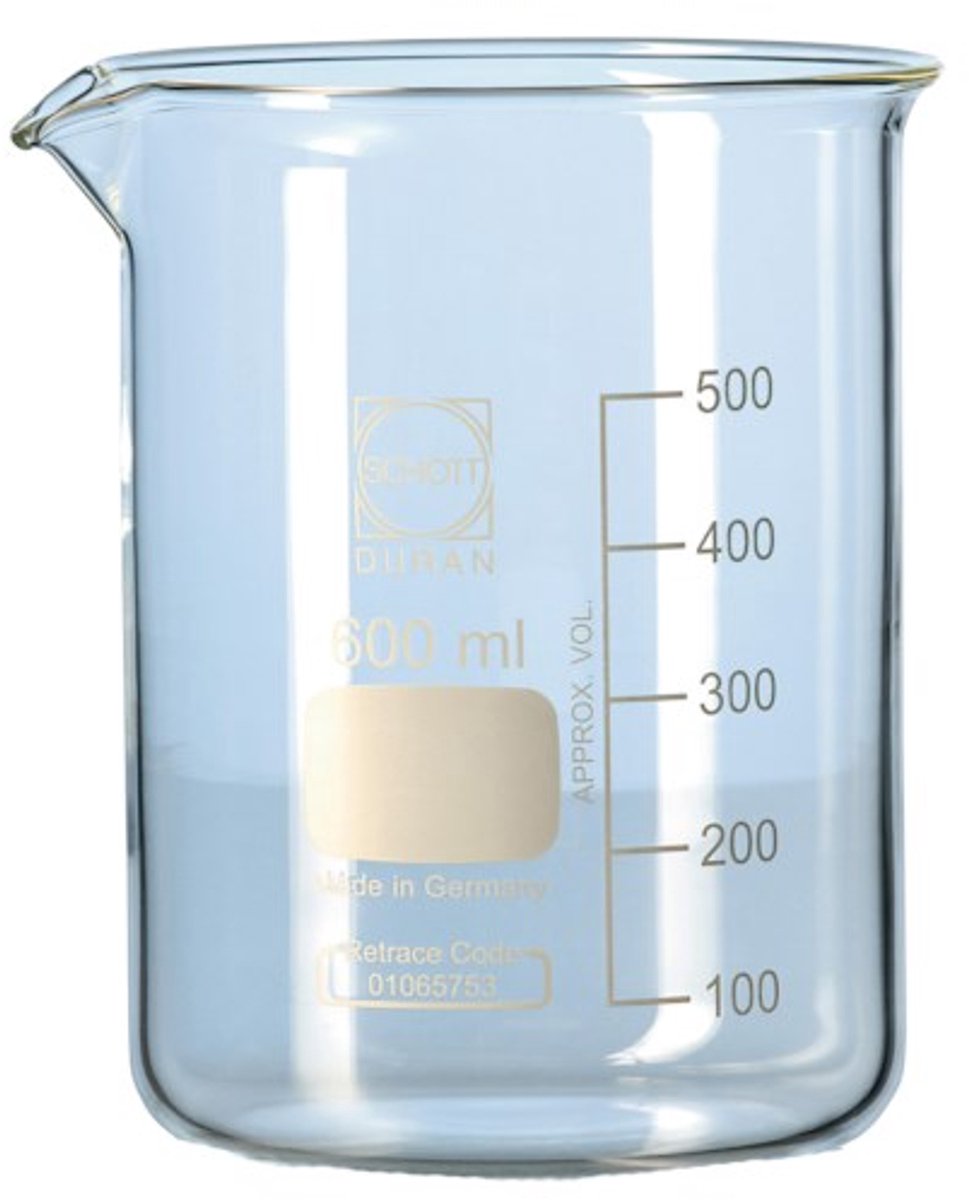 Duran - Bekerglas 600 ml - Borosilicaatglas per 2 stuks