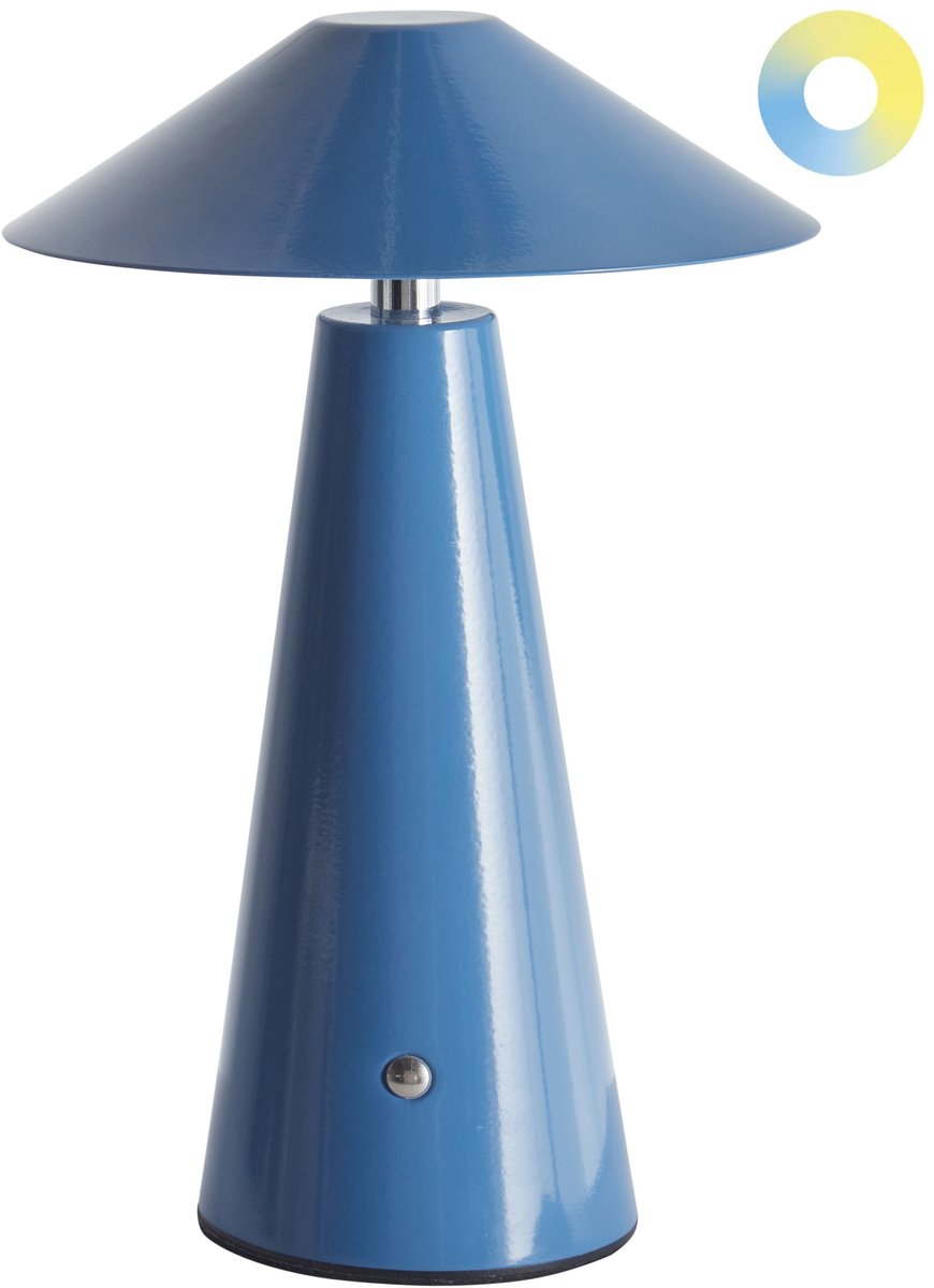 BELIANI APAYAO - Tafellamp - Blauw - IJzer