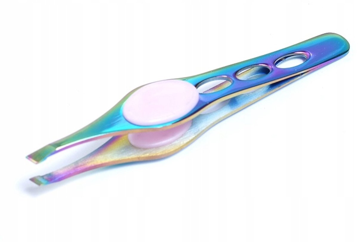 Lexwo Cobalt Inox Pincet - Precisie voor Wenkbrauwen