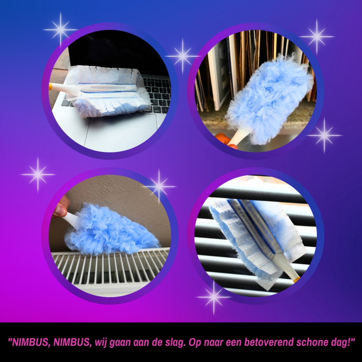 NIMBUS Magic Duster Refill - 8 x 10 stuks - Voordeelverpakking