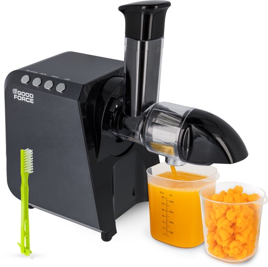 Goodforce Krachtige Slowjuicer - Juicer - Groente en Fruitpers - Met Pulp en sap reservoir - Juice Maker - Maximale voedingswaarde