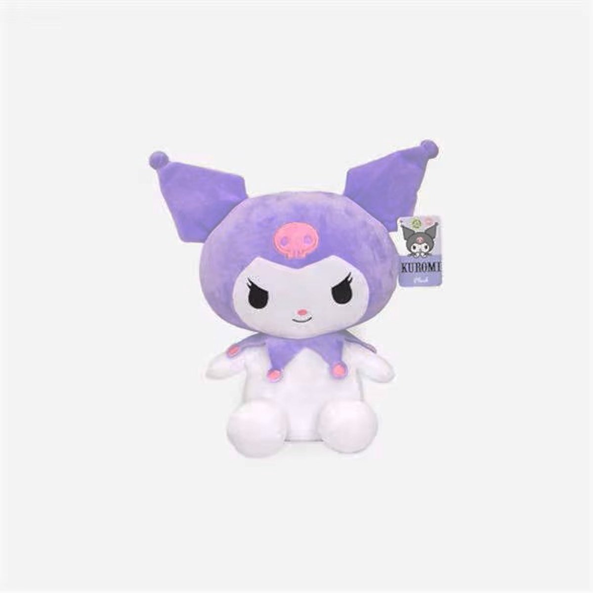 Kuromi - pluchen knuffel - 16x14x8 cm – kinderen vanaf 0m+ - Cadeautip