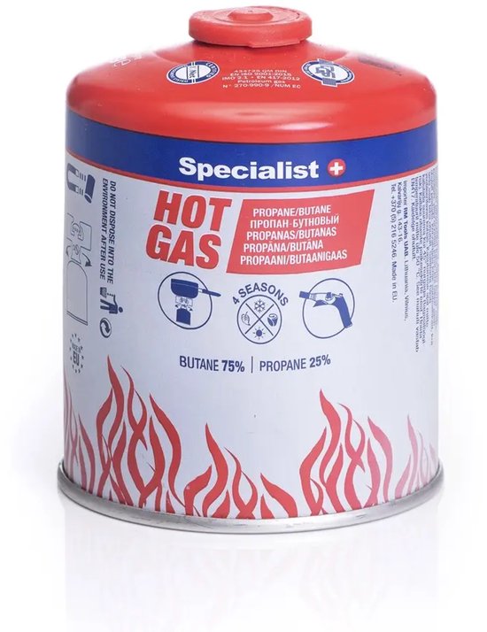 SPECIALIST+ Draagbare Kampeerbrander met Gaskartouche – Hoogwaardige RVS Outdoor Kookset voor Camping & Reizen — afbeelding 4