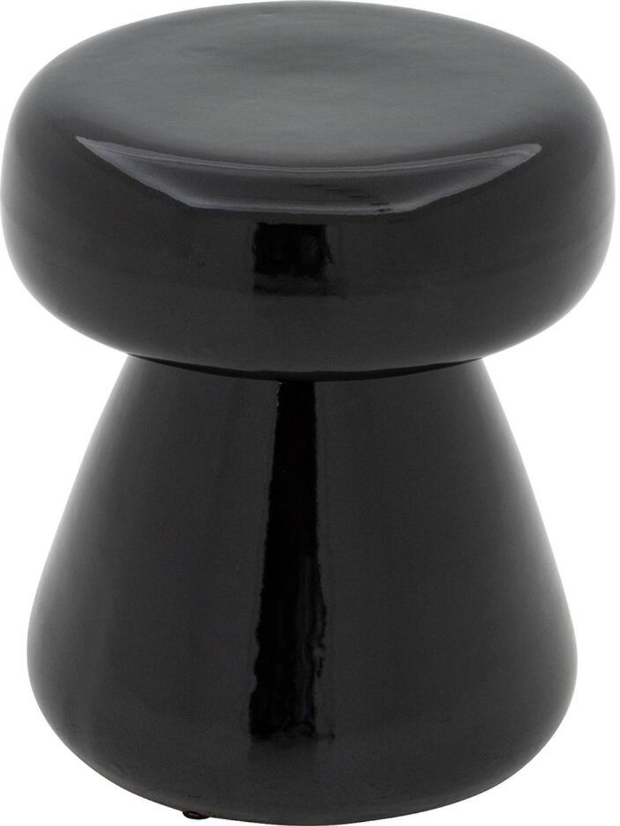 Kave Home - Bijzettafel Manya van zwart keramiek Ø 38 cm