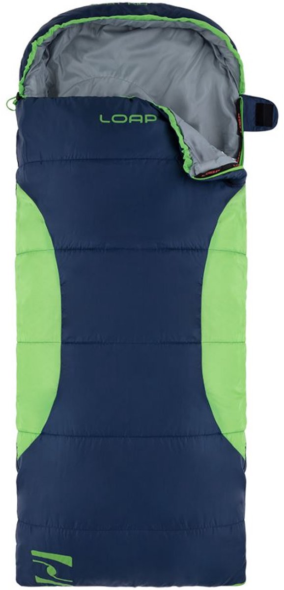 Kinderslaapzak Loap Goat Kid Blauw L-rits links - L-levý zip — afbeelding 3