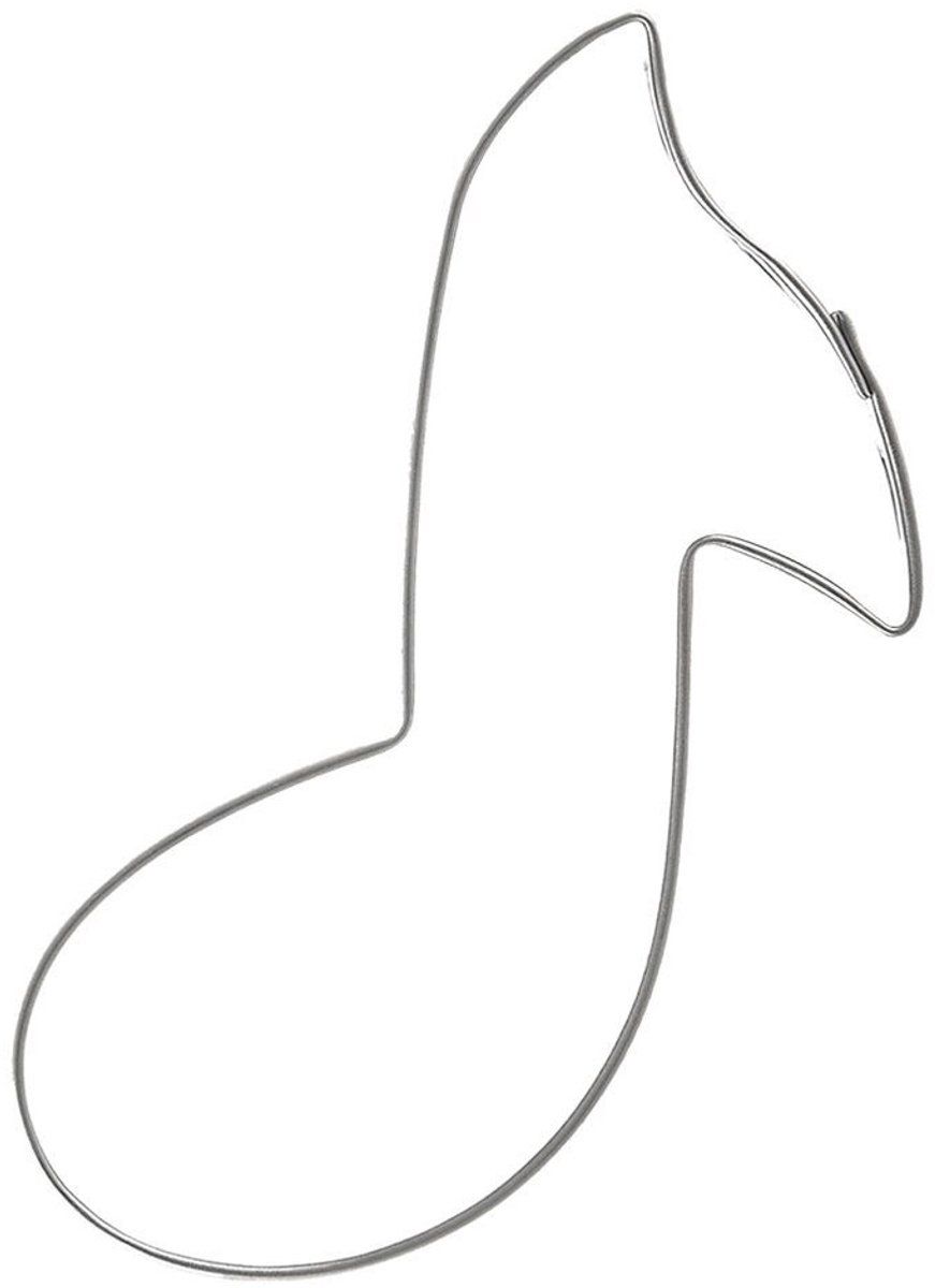Orion - RVS Koekjesvorm - Muzieknoot - 7cm
