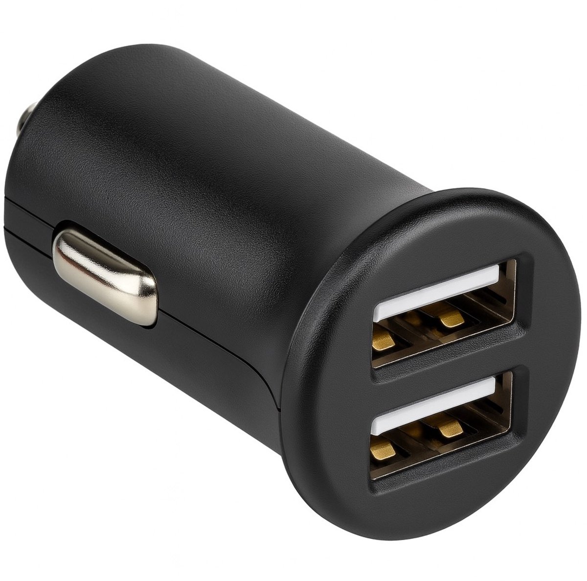 USB autolader - USB A - 2.400 mA - Zwart - Allteq