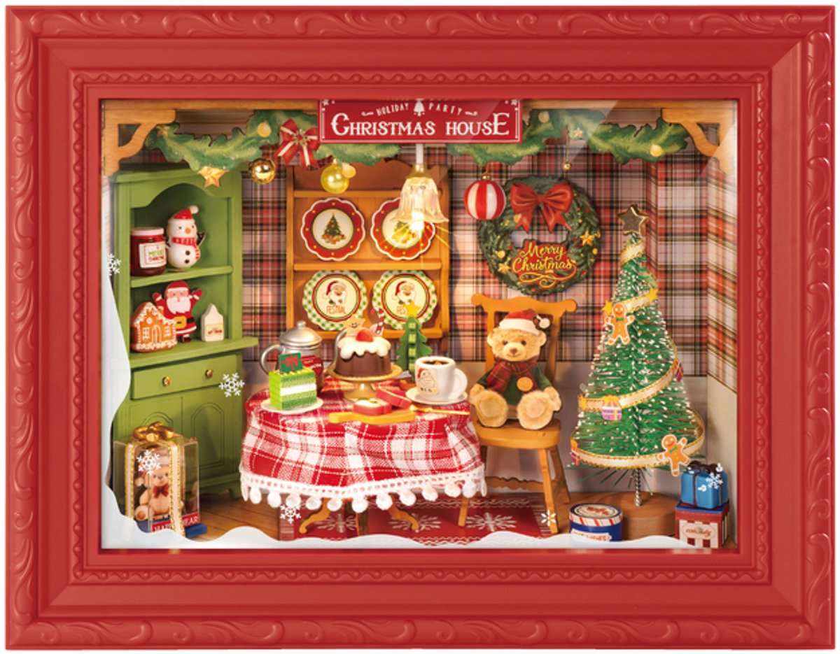 Robotime, Christmas Eve Party, DP005, 17x11,4x16cm,